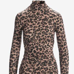 Cheetah Turtleneck Top